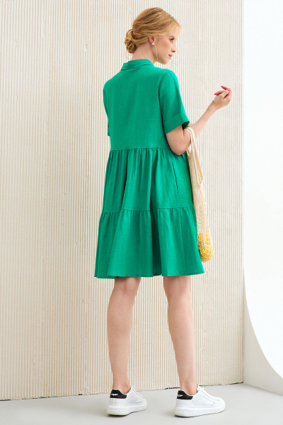Платье Панда 121780w зеленый - фото 3