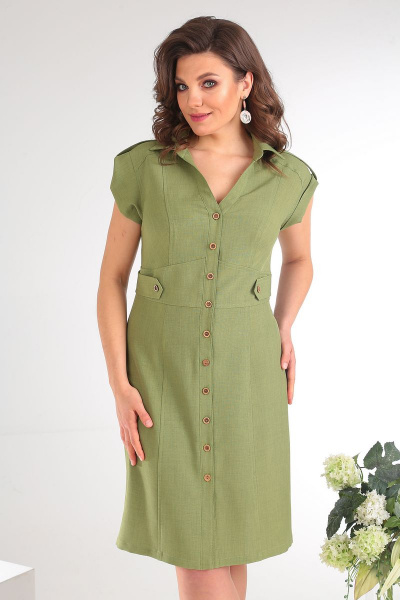 Платье Мода Юрс 2346 зеленый - фото 1