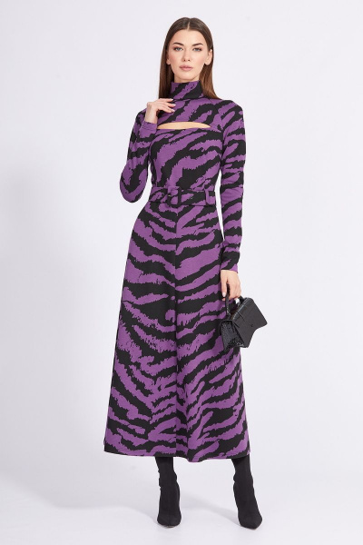 Платье EOLA 2357 фиолет-черный - фото 4