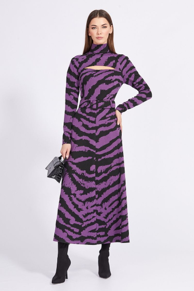 Платье EOLA 2357 фиолет-черный - фото 3