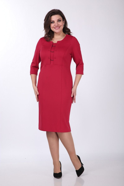 Платье Lady Style Classic 1262 красные_тона - фото 1