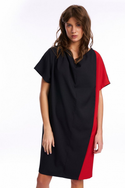Платье KaVaRi 1025.2 черный-красный - фото 1