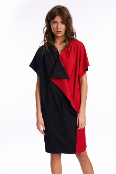 Платье KaVaRi 1025.2 черный-красный - фото 4