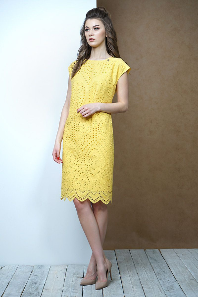 Платье Fantazia Mod 3451 желтый - фото 5