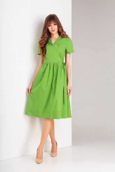 Платье Милора-стиль 714 зеленый - фото 1