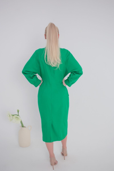 Платье Andrea Fashion 2301 зеленый - фото 5