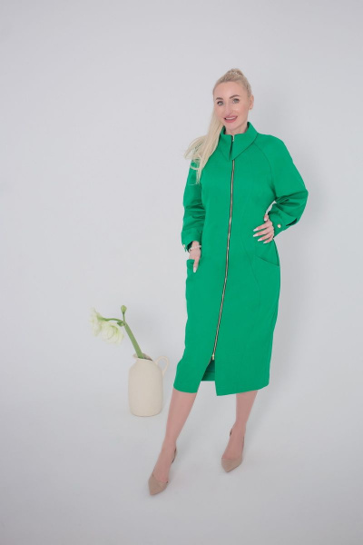 Платье Andrea Fashion 2301 зеленый - фото 2