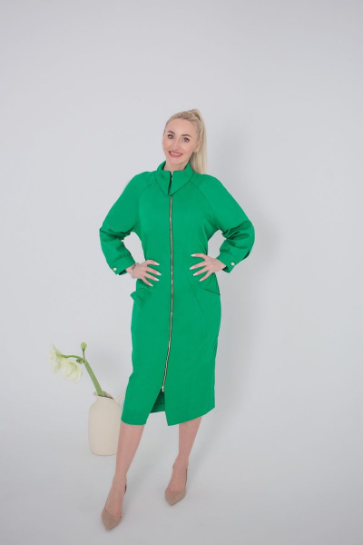 Платье Andrea Fashion 2301 зеленый - фото 1