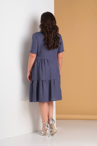 Платье Moda Versal П2026 темно-синий - фото 3