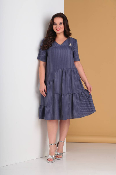 Платье Moda Versal П2026 темно-синий - фото 1