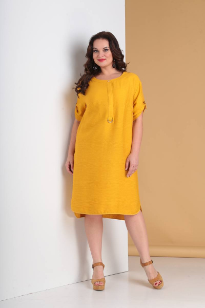 Платье Moda Versal П2034 желтый - фото 3