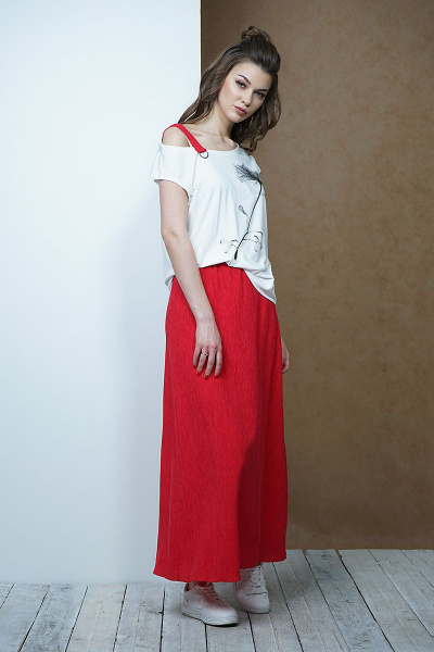 Блуза, юбка Fantazia Mod 3419 красный - фото 1