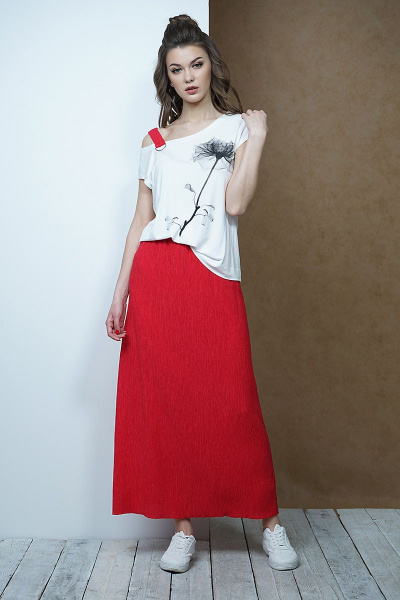 Блуза, юбка Fantazia Mod 3419 красный - фото 3