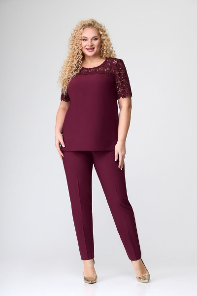 Блуза, брюки, жакет Svetlana-Style 1768 бордовый - фото 2
