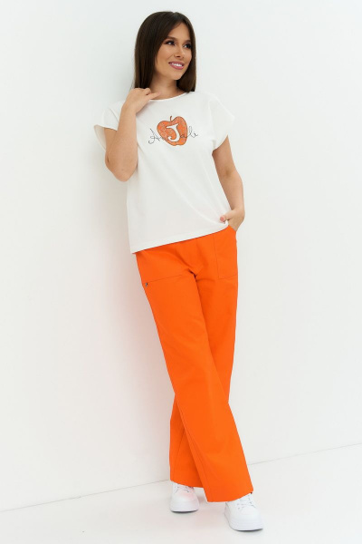Блуза, брюки, куртка Магия моды 2213 оранжевый - фото 5