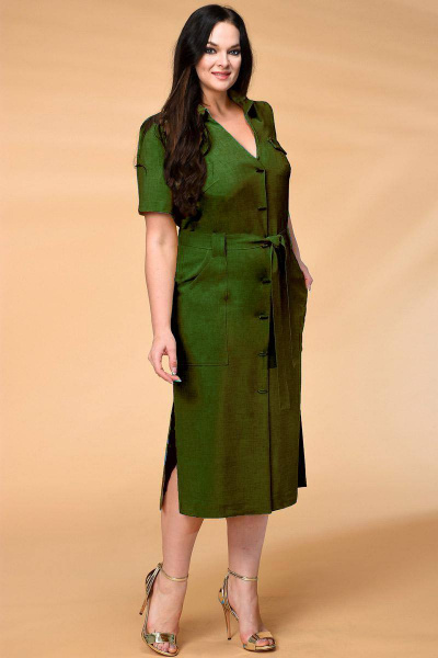 Платье Koketka i K 521 зеленый - фото 1