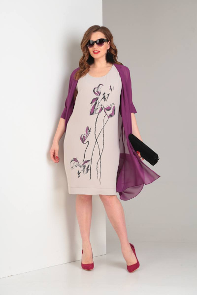 Кардиган, платье Viola Style 5484 - фото 1