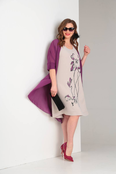 Кардиган, платье Viola Style 5484 - фото 2
