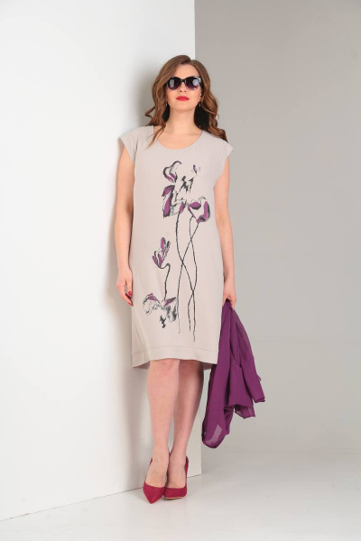 Кардиган, платье Viola Style 5484 - фото 3