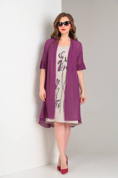 Кардиган, платье Viola Style 5484 - фото 5