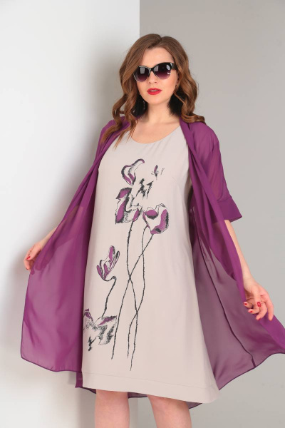 Кардиган, платье Viola Style 5484 - фото 6
