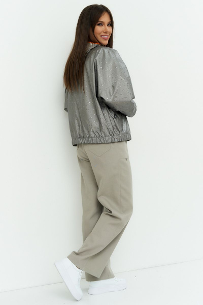 Блуза, брюки, куртка Магия моды 2213 серый - фото 2