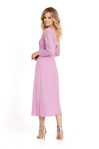 Платье PiRS 692 розовый - фото 2