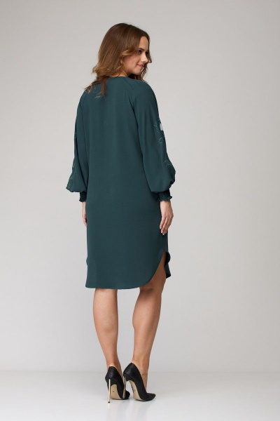 Платье SandyNa 130118 серо-зеленый - фото 11