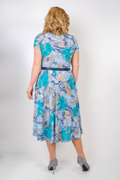 Платье TrikoTex Stil М14-19 голубой - фото 3