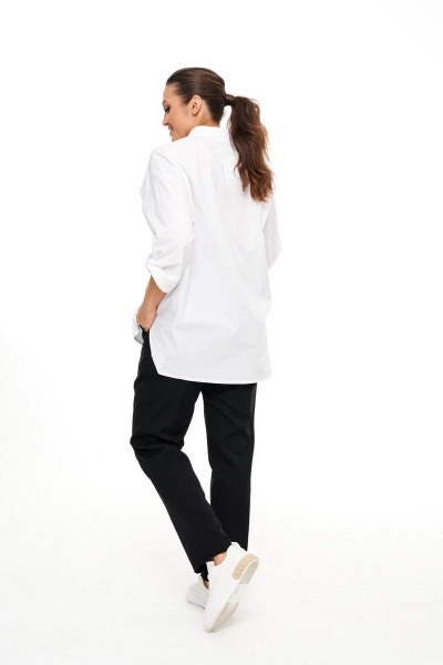 Блуза, брюки Beautiful&Free 6009 белый+черный - фото 3