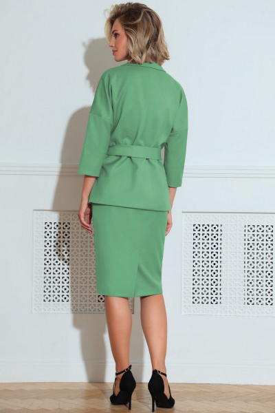 Блуза, жакет, юбка LeNata 32197 светло-зеленый - фото 2