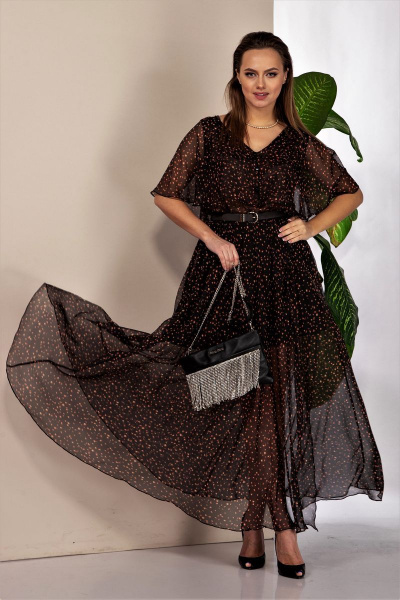 Платье Anastasia 885 черный - фото 4
