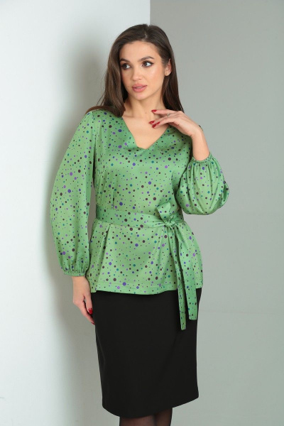 Блуза, юбка Verita 2194 зелень - фото 3