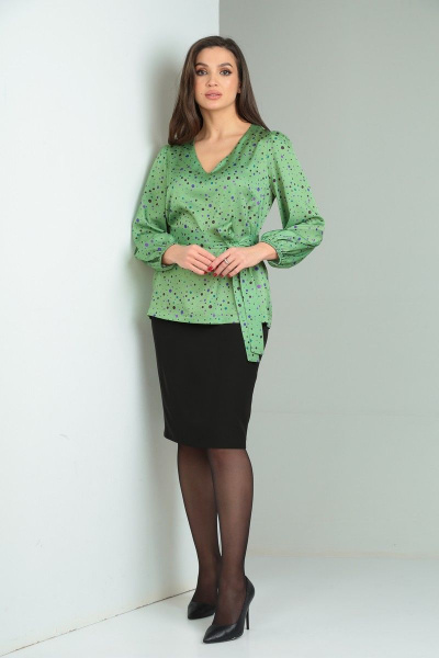 Блуза, юбка Verita 2194 зелень - фото 1