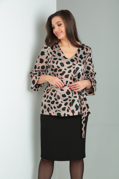 Блуза, юбка Verita 2194 леопард - фото 4