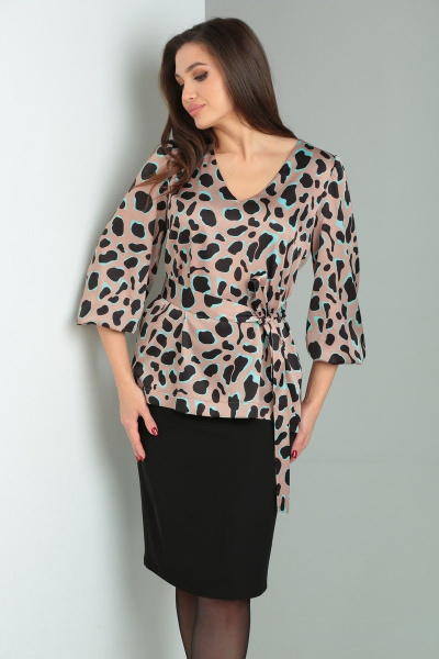 Блуза, юбка Verita 2194 леопард - фото 5
