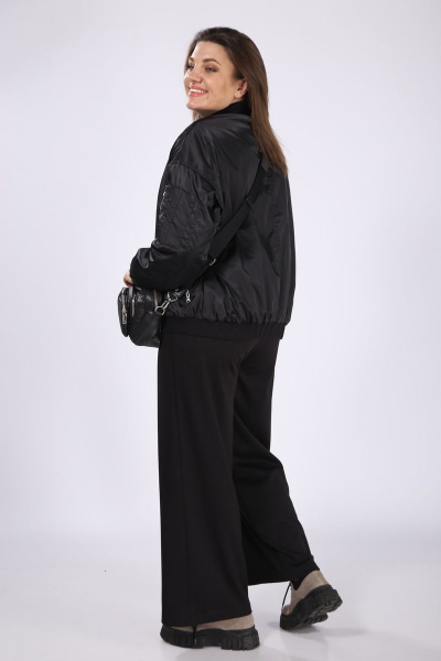 Куртка Lady Secret 6347 черный-глянцевая - фото 3