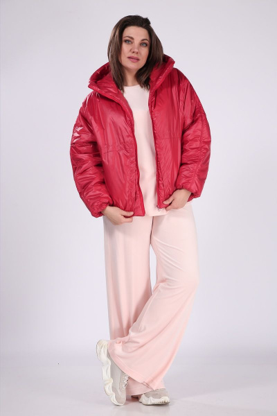Куртка Lady Secret 6358 рубиново-красный - фото 6