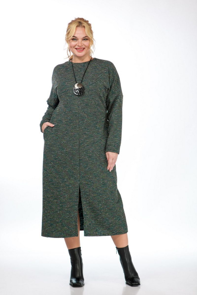 Платье SOVITA 2005 зеленый-меланж - фото 1