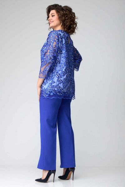 Блуза, брюки Асолия 1355 синий - фото 4