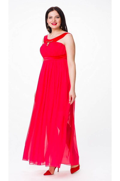 Платье Lejole 1403 красный - фото 1