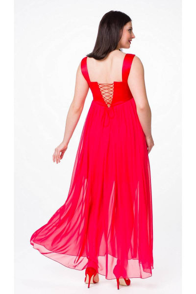 Платье Lejole 1403 красный - фото 3