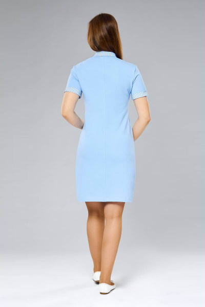 Платье Arisha 1198 голубой - фото 2