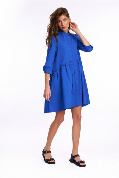 Платье KaVaRi 1019 синий - фото 2