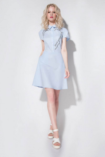 Платье Prio 701680 голубой - фото 1
