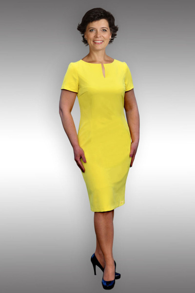 Платье Таир-Гранд 6523 лимон - фото 1