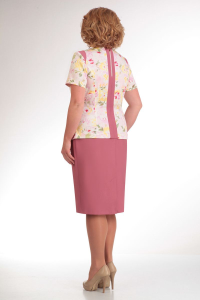 Блуза, юбка ELGA 22-345 коралл - фото 2