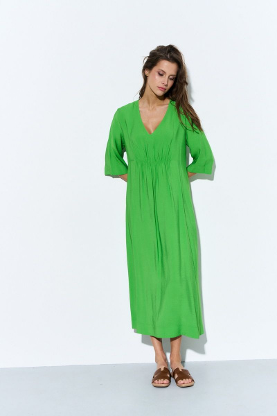 Платье Luitui R1059 зеленый - фото 1