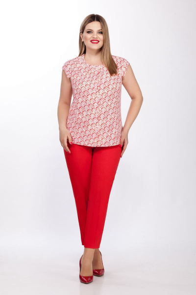 Блуза, брюки, жакет LaKona 1217 красный - фото 3