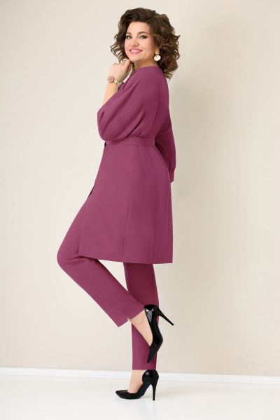 Блуза, брюки VOLNA 1276 баклажаново-розовый - фото 4